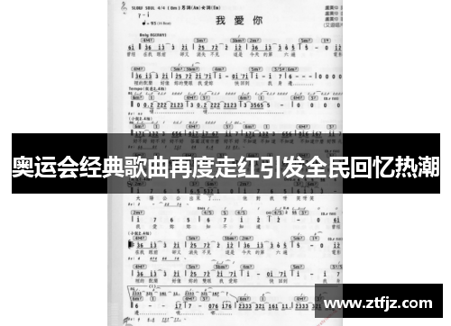 奥运会经典歌曲再度走红引发全民回忆热潮